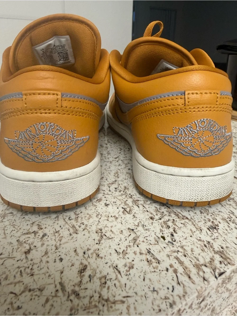 Jordan Men’s Low-Top Sneakers in Tan and Gray